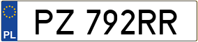 Truck License Plate